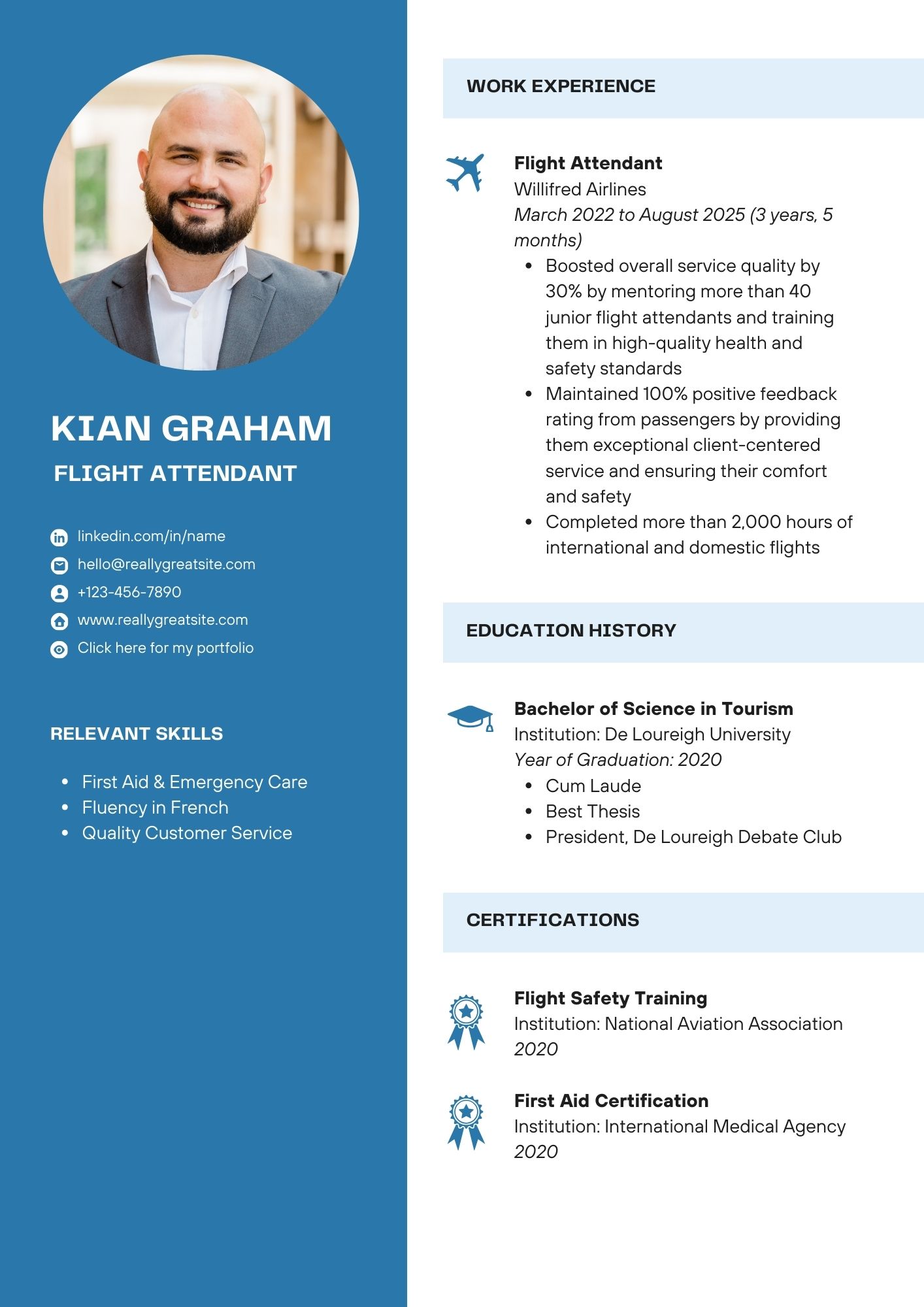 Professional Resume - Sample 6a